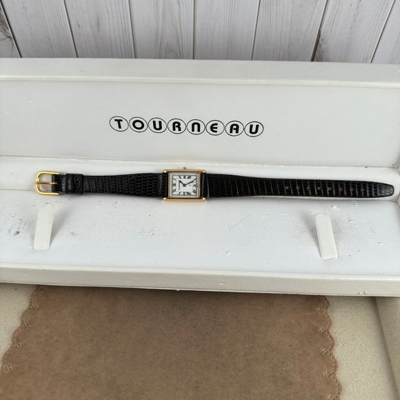 Tourneau Swiss Designed Watch Swiss Movement Gold Plated Bezel - Picture 7 of 8